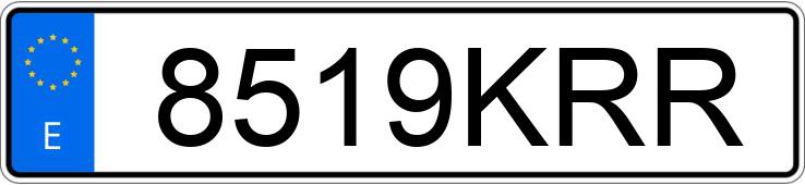 Numer rejestracyjny 8519KRR posiada MERCEDES G (463)