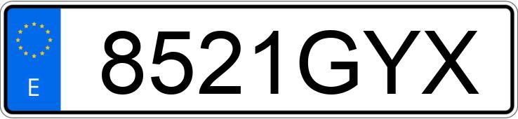 Numer rejestracyjny 8521GYX posiada MERCEDES B (245)