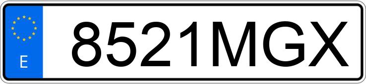 Numer rejestracyjny 8521MGX posiada MERCEDES GLC (253)