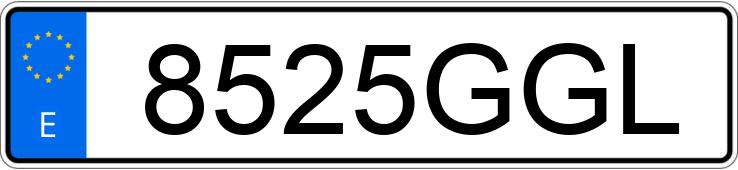 Numer rejestracyjny 8525GGL posiada FIAT 500