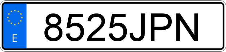 Numer rejestracyjny 8525JPN posiada SKODA FABIA