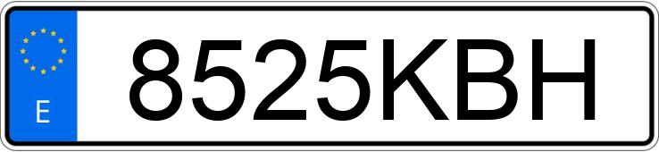Numer rejestracyjny 8525KBH posiada BMW SERIE 3