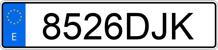 Numer rejestracyjny 8526DJK posiada MERCEDES C 180 (202)