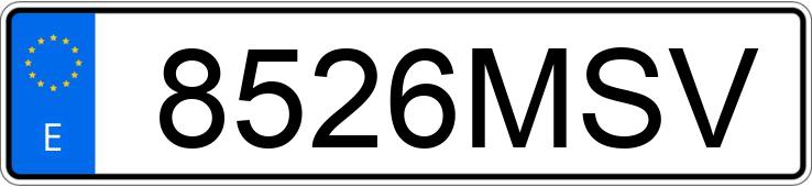 Numer rejestracyjny 8526MSV posiada DACIA JOGGER