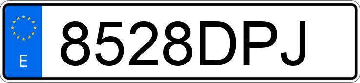 Numer rejestracyjny 8528DPJ posiada BMW SERIE 5