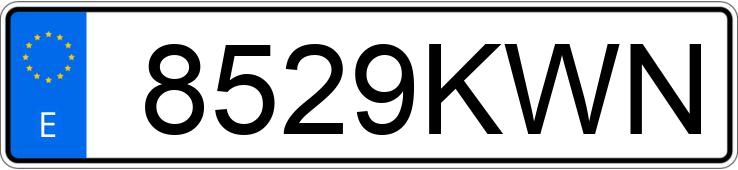 Numer rejestracyjny 8529KWN posiada CITROEN C3