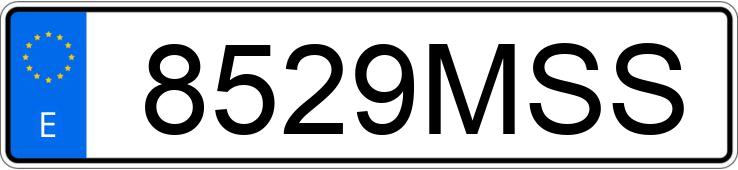 Numer rejestracyjny 8529MSS posiada SEAT LEON