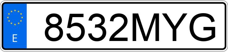 Numer rejestracyjny 8532MYG posiada FIAT DUCATO