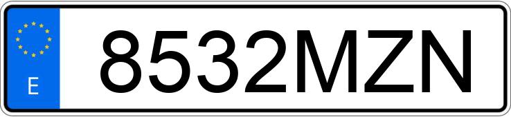 Numer rejestracyjny 8532MZN posiada CUPRA LEON