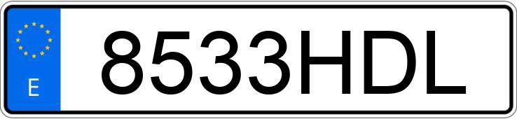 Numer rejestracyjny 8533HDL posiada AUDI A4