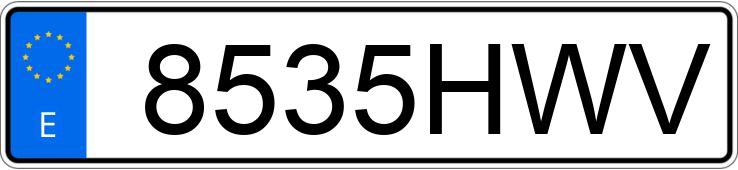 Numer rejestracyjny 8535HWV posiada RENAULT MEGANE COUPE