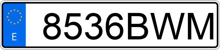 Numer rejestracyjny 8536BWM posiada HONDA @ 150 Numer rejestracyjny 8536BWM posiada HONDA @ 150