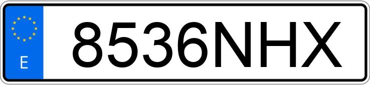 Numer rejestracyjny 8536NHX posiada HONDA CIVIC