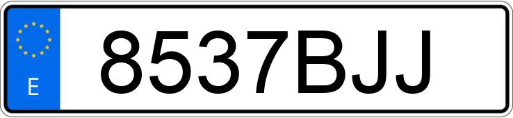 Numer rejestracyjny 8537BJJ posiada RENAULT MEGANE
