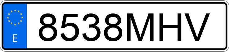 Numer rejestracyjny 8538MHV posiada BMW SERIE 4