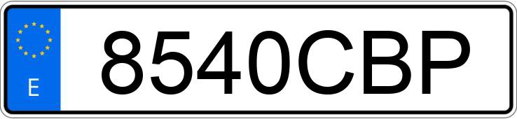 Numer rejestracyjny 8540CBP posiada RENAULT CLIO
