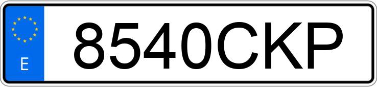 Numer rejestracyjny 8540CKP posiada HONDA ACCORD