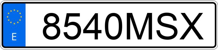 El número de registro 8540MSX tiene CUPRA LEON