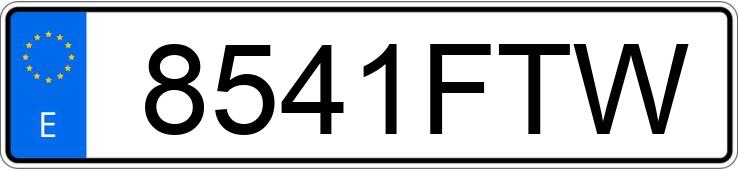 Numer rejestracyjny 8541FTW posiada OPEL ZAFIRA