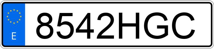 Numer rejestracyjny 8542HGC posiada MERCEDES E (212-207)