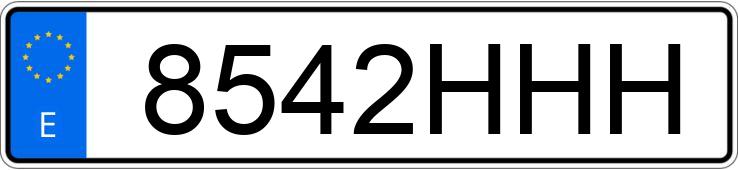 Numer rejestracyjny 8542HHH posiada LAND ROVER RANGE ROVER EVOQUE