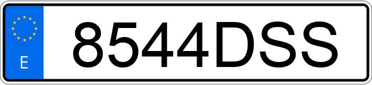 Numer rejestracyjny 8544DSS posiada AUDI A4