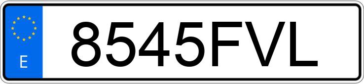 Numer rejestracyjny 8545FVL posiada MERCEDES C (204)