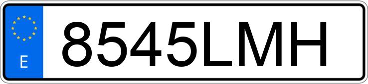 Numer rejestracyjny 8545LMH posiada RENAULT TRAFIC