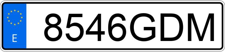 Il numero di registrazione 8546GDM ha BMW SERIE 3