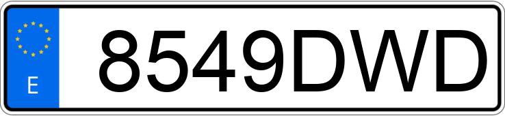 Numer rejestracyjny 8549DWD posiada CITROEN BERLINGO