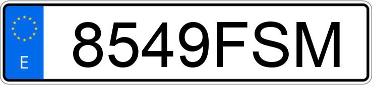 Numer rejestracyjny 8549FSM posiada CITROEN C3