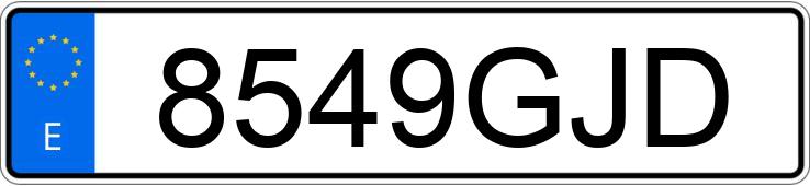 Numer rejestracyjny 8549GJD posiada FORD FOCUS