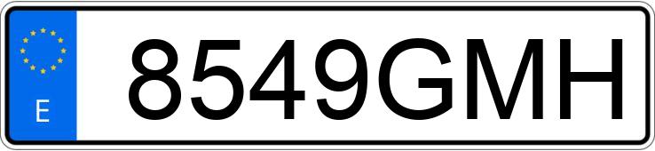 Numer rejestracyjny 8549GMH posiada HONDA CIVIC