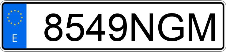 Numer rejestracyjny 8549NGM posiada FORD TRANSIT COURIER