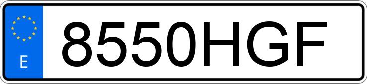 Numer rejestracyjny 8550HGF posiada VOLVO B 12