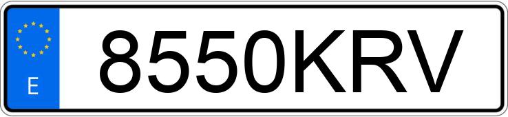 Numer rejestracyjny 8550KRV posiada SEAT LEON