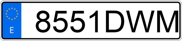 Numer rejestracyjny 8551DWM posiada LAND ROVER FREELANDER