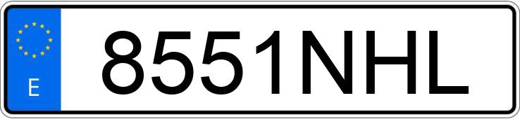 Numer rejestracyjny 8551NHL posiada VOLKSWAGEN TAIGO