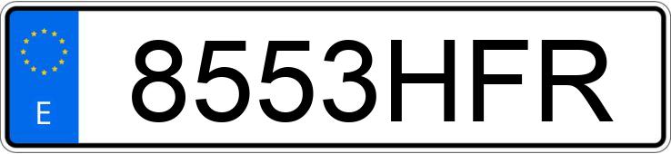 Numer rejestracyjny 8553HFR posiada PEUGEOT 5008