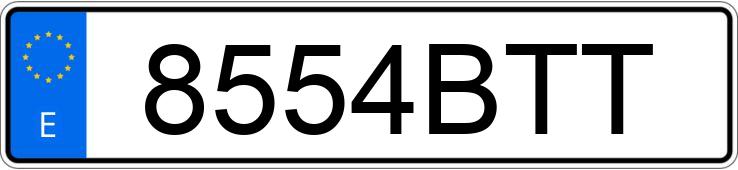 Numer rejestracyjny 8554BTT posiada NISSAN ALMERA TINO