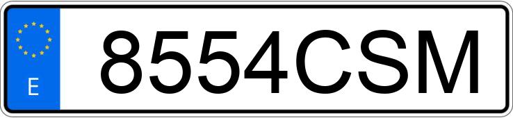 Numer rejestracyjny 8554CSM posiada FIAT PUNTO