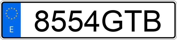 Numer rejestracyjny 8554GTB posiada RENAULT GRAND SCENIC