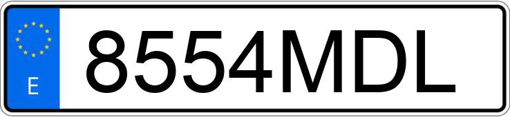 Numer rejestracyjny 8554MDL posiada MERCEDES GLE (167)