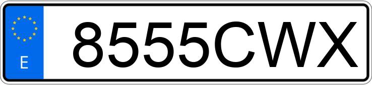 Numer rejestracyjny 8555CWX posiada SEAT IBIZA