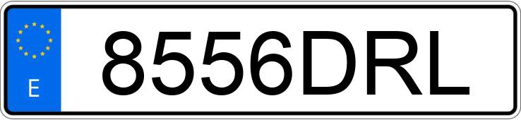 Numer rejestracyjny 8556DRL posiada VOLKSWAGEN GOLF