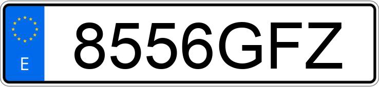 Numer rejestracyjny 8556GFZ posiada CHRYSLER VOYAGER