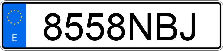 Numer rejestracyjny 8558NBJ posiada TOYOTA YARIS CROSS