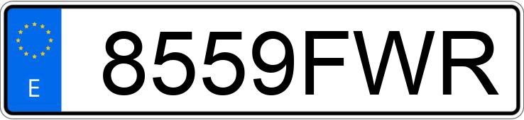 Numer rejestracyjny 8559FWR posiada CHRYSLER SEBRING