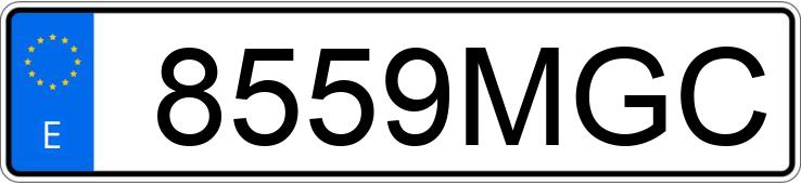 Numer rejestracyjny 8559MGC posiada PEUGEOT RIFTER