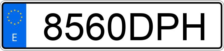 Numer rejestracyjny 8560DPH posiada HYUNDAI COUPE